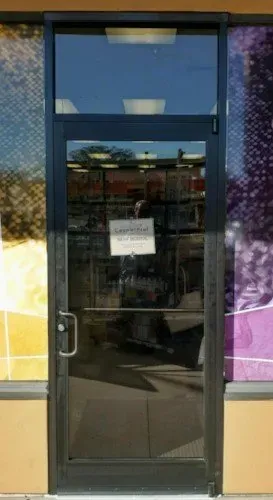 New doorway installed by commercial glass company Perimeter Glass in Jacksonville, FL